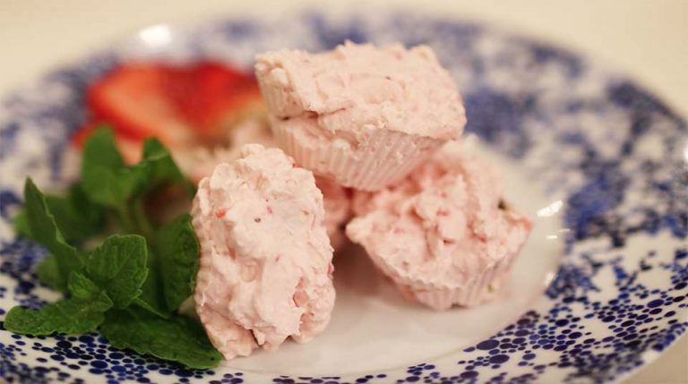 Easy Keto Strawberry Mint Bon Bons Recipe | Fat Bombs